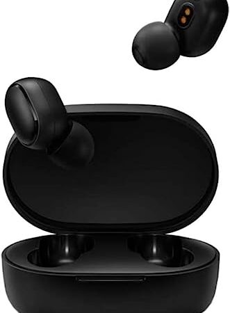 NK Redmi AIrdots Basic 2 Auriculares Inalámbricos, Bluetooth 5.0, Auriculares con Micrófono, Estuche de Carga Magnética de 300 mAh, Negro