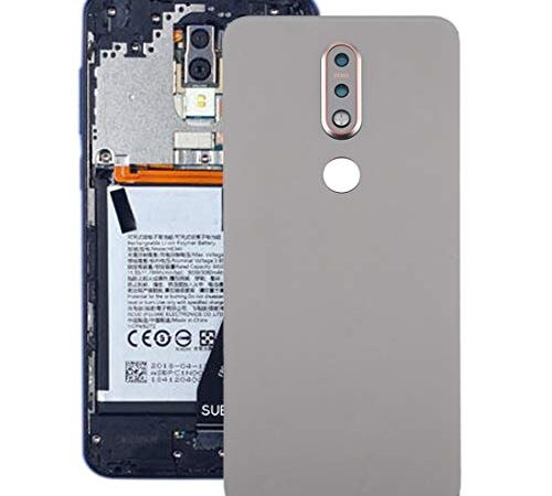 Zhangl Nokia Repuesto Tapa de la batería for Nokia 7.1 Nokia Repuesto (Color : Silver)