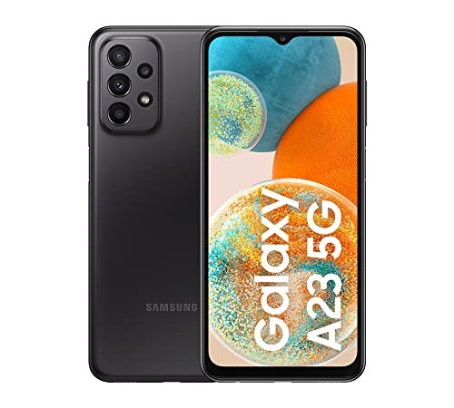 Samsung Galaxy A23 5G (128 GB) Negro - Smartphone Android de 4 GB de RAM, Teléfono Móvil Libre con batería de 5000 mAh y pantalla de 6,4'' (Versión ES)